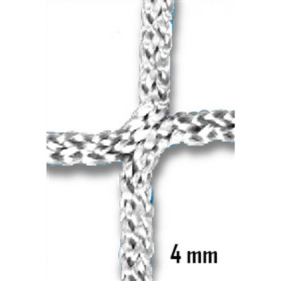 Knooploos doelnet| Senior | 0,80m x 1,70m | Wit | 4 mm