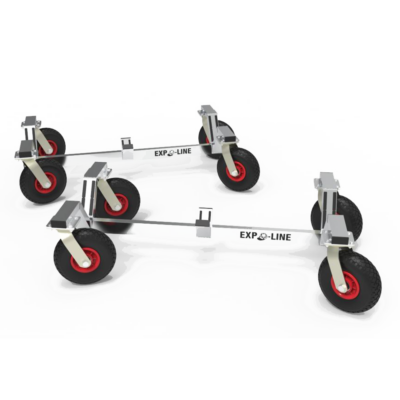 Trolley voor verplaatsbare voetbaldoelen | 2 stuks